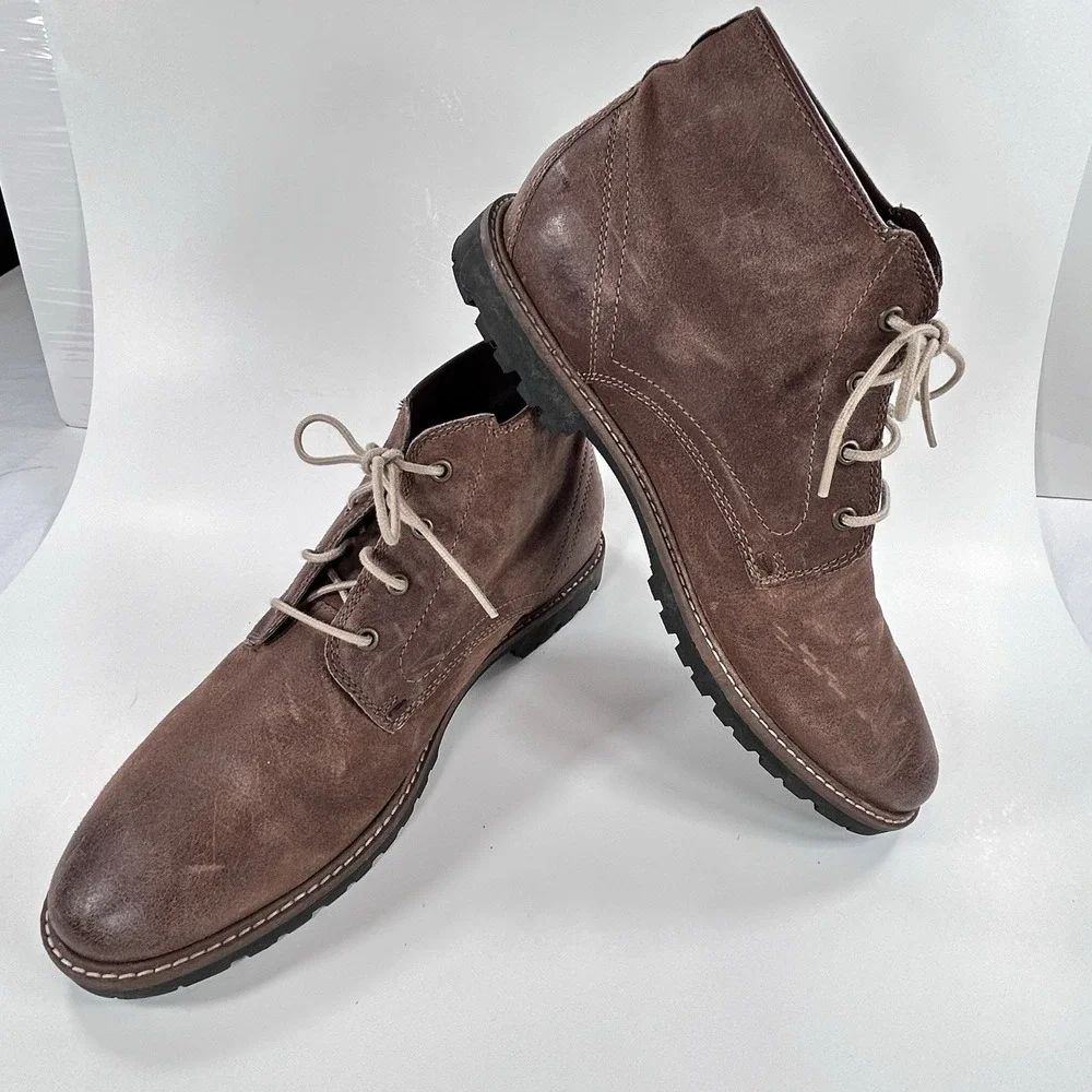 Cole Haan Grand Nathan 8.5 M Chukka Ankle Boot Brown Suede Men's